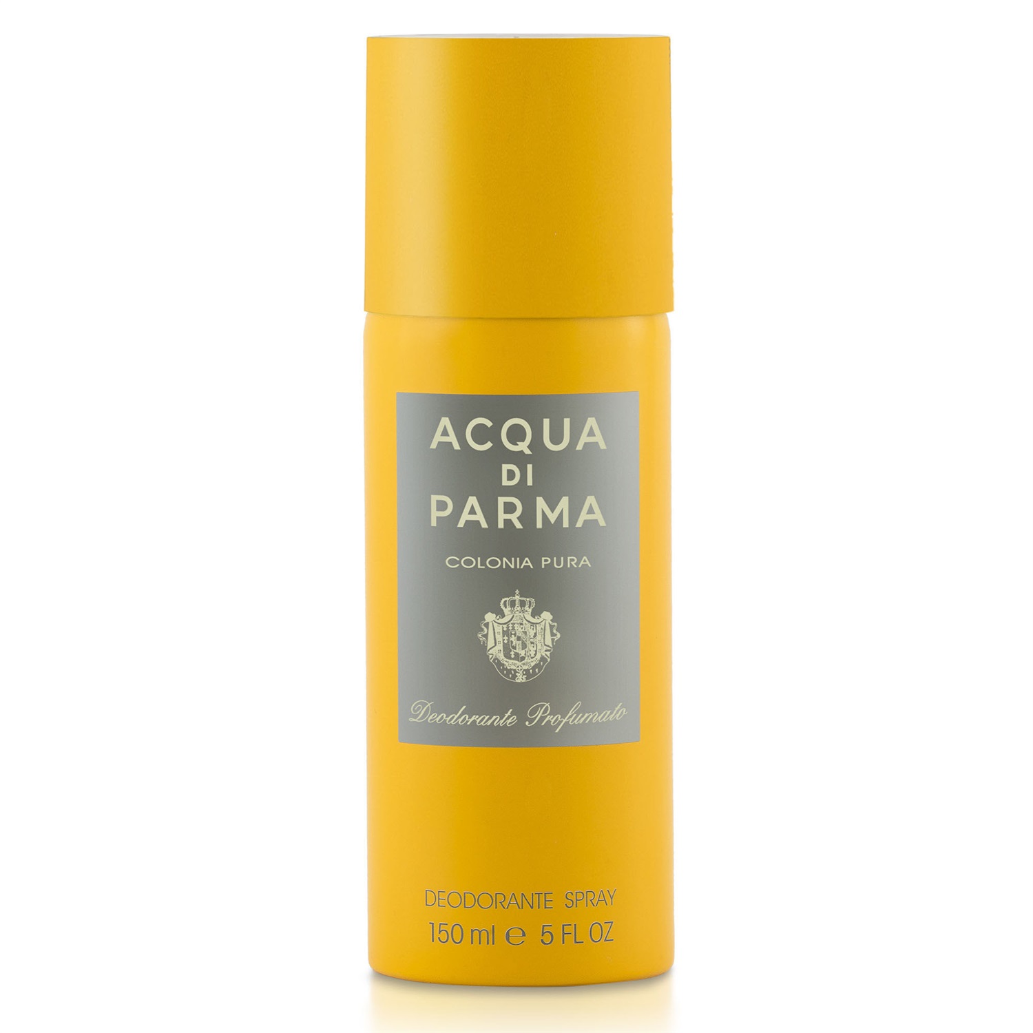 Acqua di Parma Colonia Pura Deodorante Spray 150 ml - Note di testa: Bergamotto Italiano, Arancio Italiano, Petit Grain del Paraguay; Note di cuore: Coriandolo di Russia, Assoluta di Gelsomino Sambac, Assoluta di Narciso di Francia; Note di fondo: Legno di