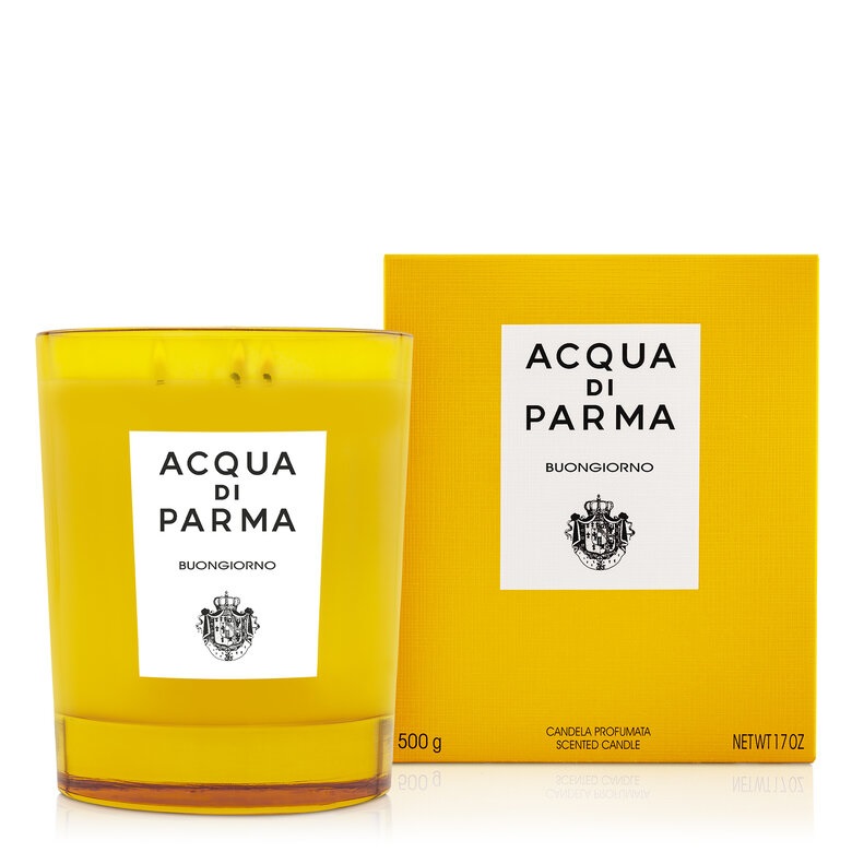 Acqua di Parma Buongiorno - Candela Profumata 500 g con Aromi Freschi della Campagna Italiana