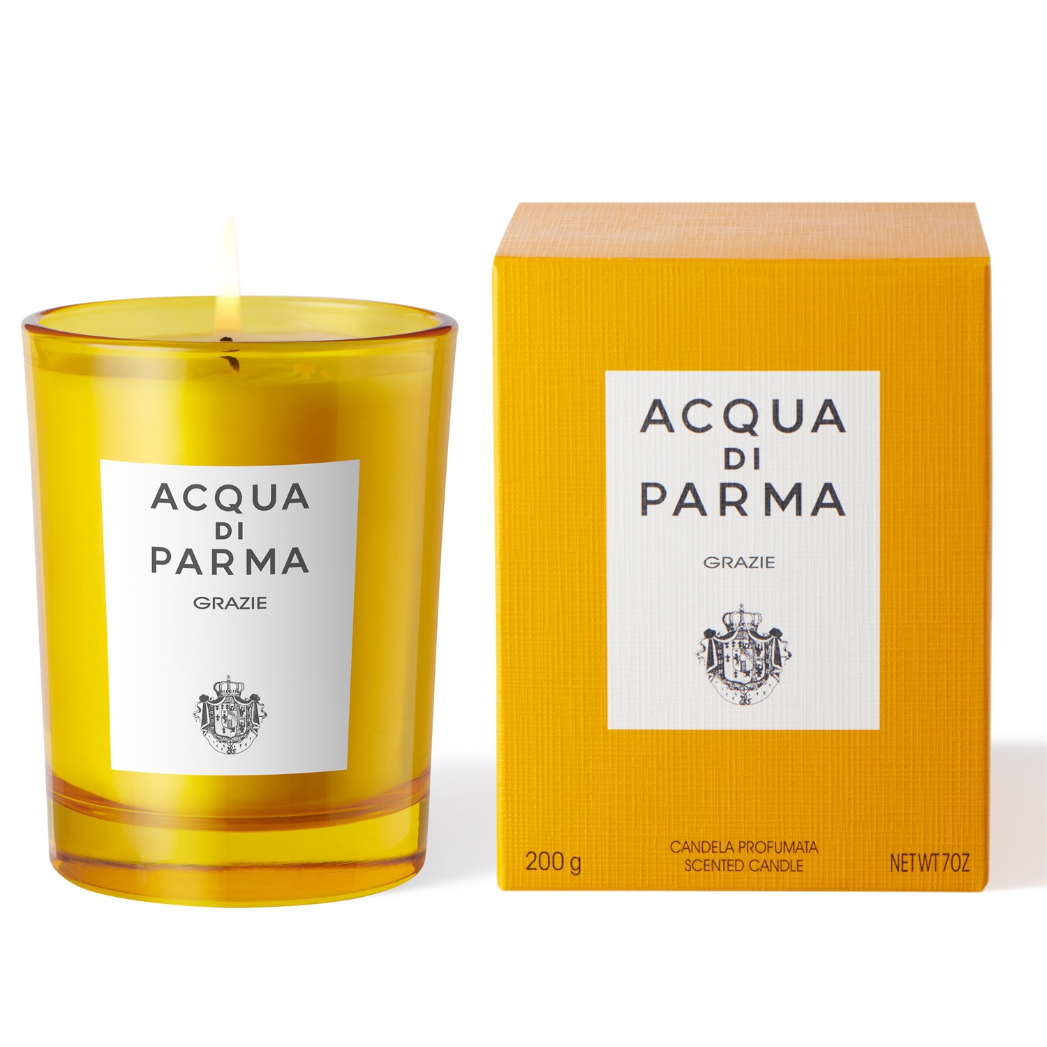 Acqua di Parma Grazie Candela Profumata 200 g - Fragranza Dolce e Gentile
