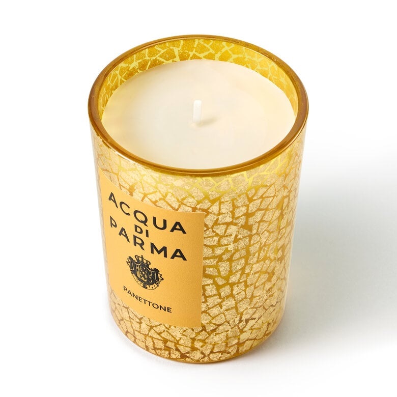 Acqua di Parma Candela Profumata Panettone 200g - Design Elegante di Cristina Celestino
