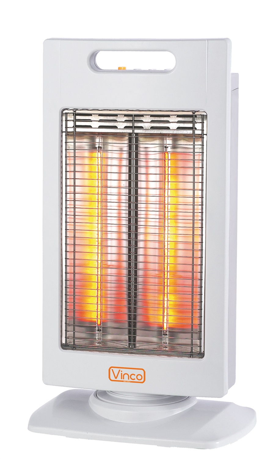 Vinco 70182 Stufa Elettrica in Fibra di Carbonio 1000W con Telecomando e 2 Selezioni di Potenza
