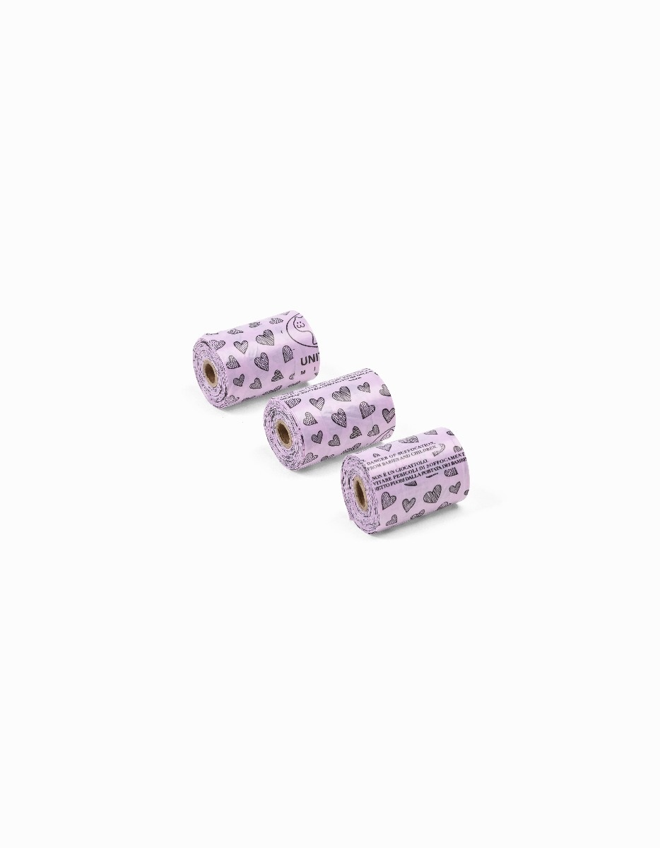 United Pets Ricarica Sacchetti Bon Ton Nano Rosa - 30 Sacchetti Biodegradabili Ultra Resistenti