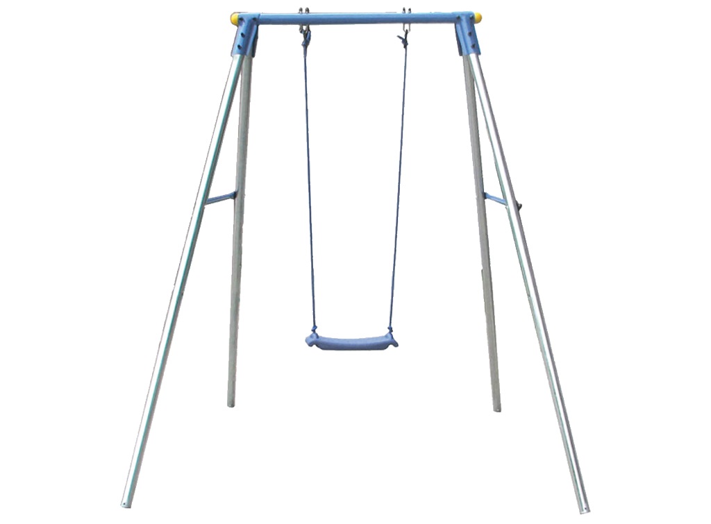 Garlando Altalena Candy 1 Singola con Seggiolino a Tavoletta - Struttura Galvanizzata, Portata Max 50 kg, Adatta per Bambini 3-10 Anni