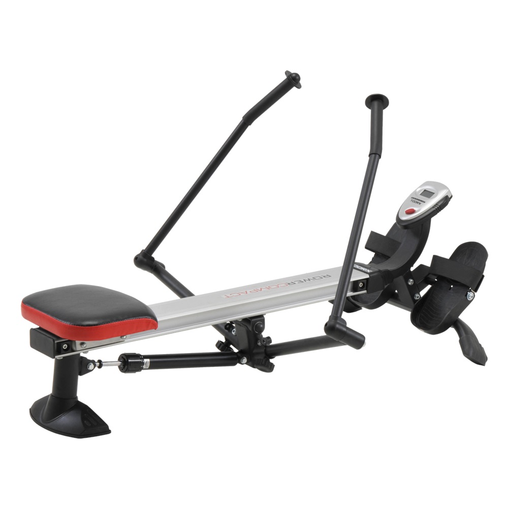 Toorx ROWER COMPACT - Vogatore Salvaspazio con Pistoni Idraulici, Peso Max 110 kg, Console LCD