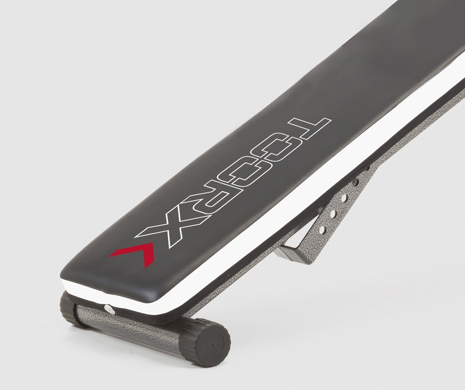 Toorx WBX-40 Panca Multifunzione con Arm Curl - Piana e Inclinabile, Richiudibile, Sedile Imbottito, 110 kg
