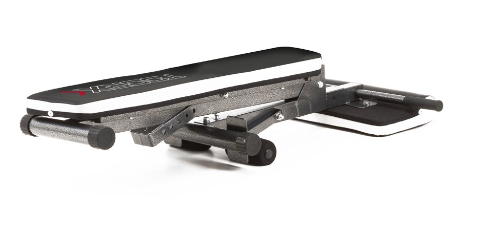 Toorx WBX-40 Panca Multifunzione con Arm Curl - Piana e Inclinabile, Richiudibile, Sedile Imbottito, 110 kg