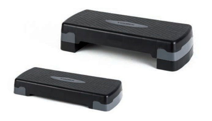 Toorx AHF-023 Step da Aerobica Nero/Grigio Regolabile in Altezza 10/15 cm con Superficie Antiscivolo - Dimensioni 68x28 cm