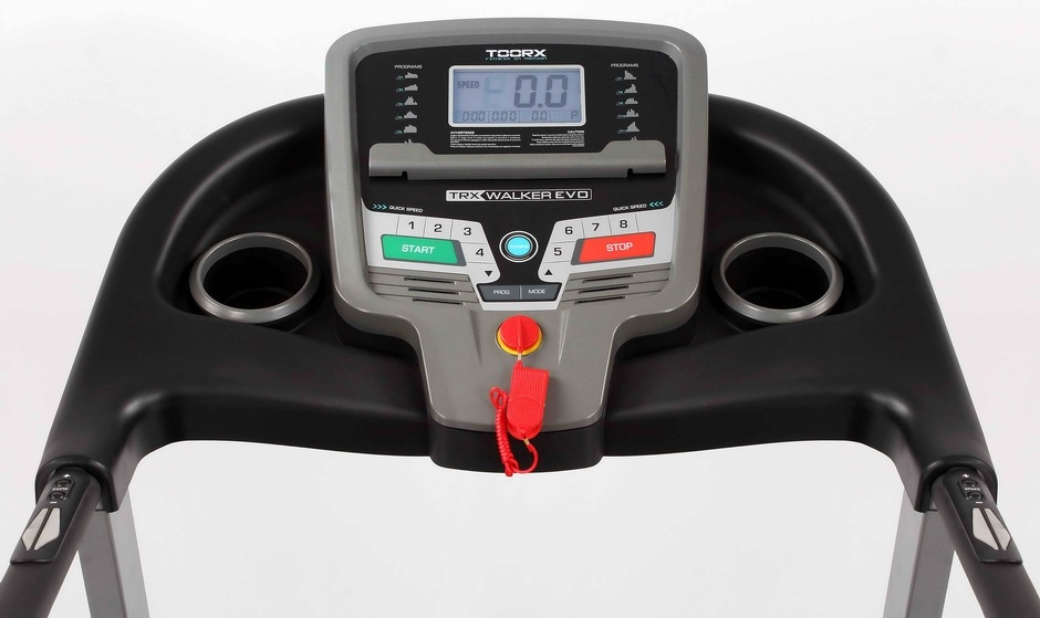 Toorx TRX Walker Evo - Tapis Roulant con Motore 2 HP, Velocità Fino a 8 km/h, Superficie di Corsa 430 x 1270 mm, Ideale per Riabilitazione e Anziani