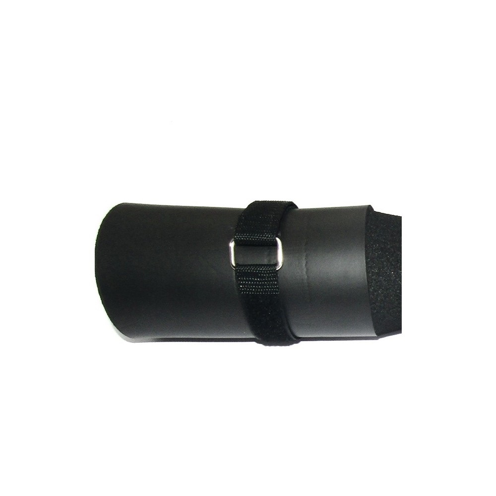 Toorx CIP-G Cuscino Imbottito di Protezione per Bilanciere e Squat in Gomma NBR - Nero, 80 mm di Diametro, 400 mm di Lunghezza, Cinghie Incluse