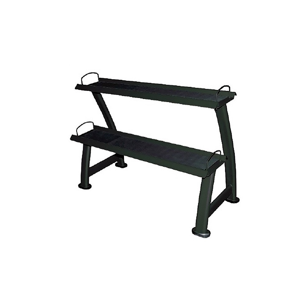 Toorx Rastrelliera Pro Porta Kettlebell e Palle Mediche a 2 Ripiani - Dimensioni 120x60x77 cm