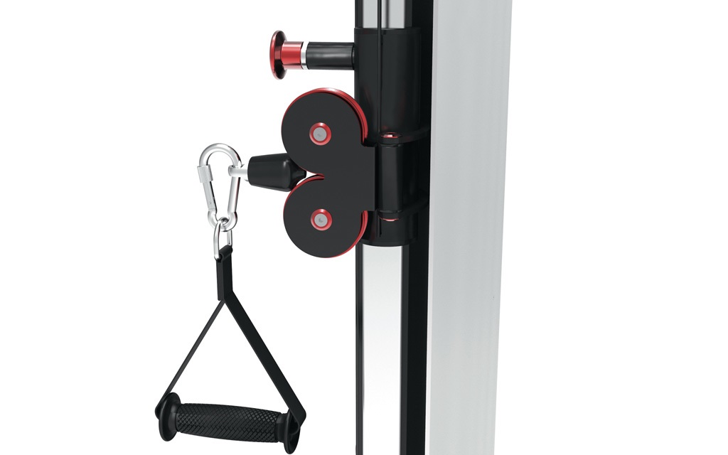 Toorx PRX-3500 Poliercolina Dual Cross Cable Salvaspazio con 2 Pacchi Pesi da 50 kg e Sistema di Carrucole High Performance
