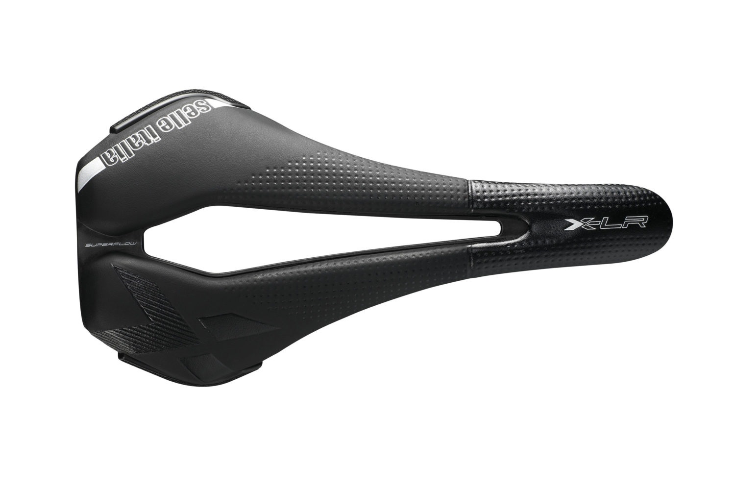 Selle Italia X-LR TI 316 Superflow - Sella Bici Off-Road con Foro Anatomico, Imbottitura Doppia Intensità, Scocca in Nylon e Carbonio, Peso 130g, Taglia L3