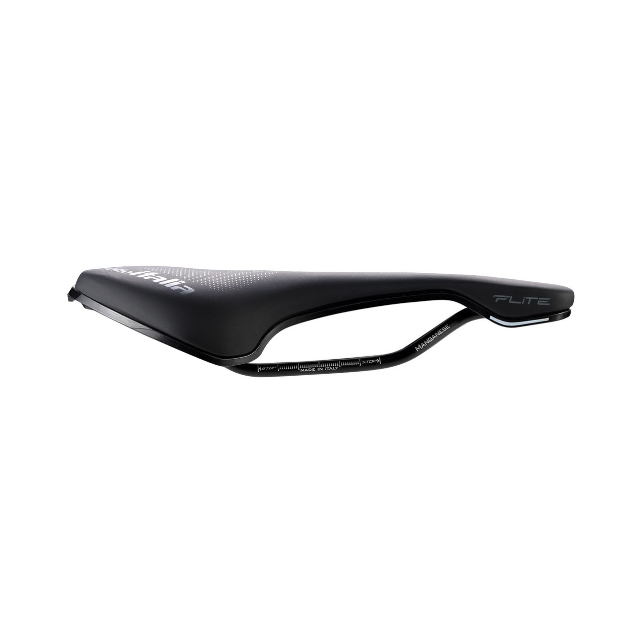 Selle Italia Flite Boost TM Superflow - Sella Bici da Corsa Flat con Foro Superflow, Rail in Manganese, Taglia L3, Nero