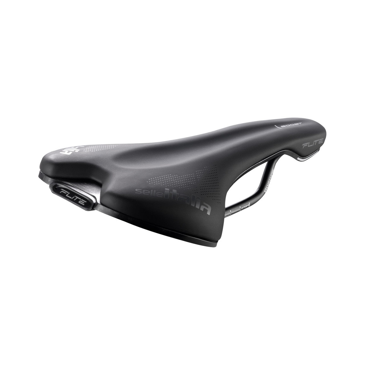 Selle Italia Flite Boost TM Sella Corsa Unisex con Telaio in Manganese e Rivestimento Soft-Tek - 145mm x 250mm, Peso 258g