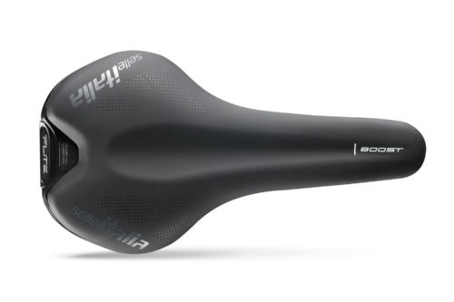 Selle Italia Flite Boost Superflow TM Sella per Bicicletta Unisex - Nero, 248mm, Forma Flat