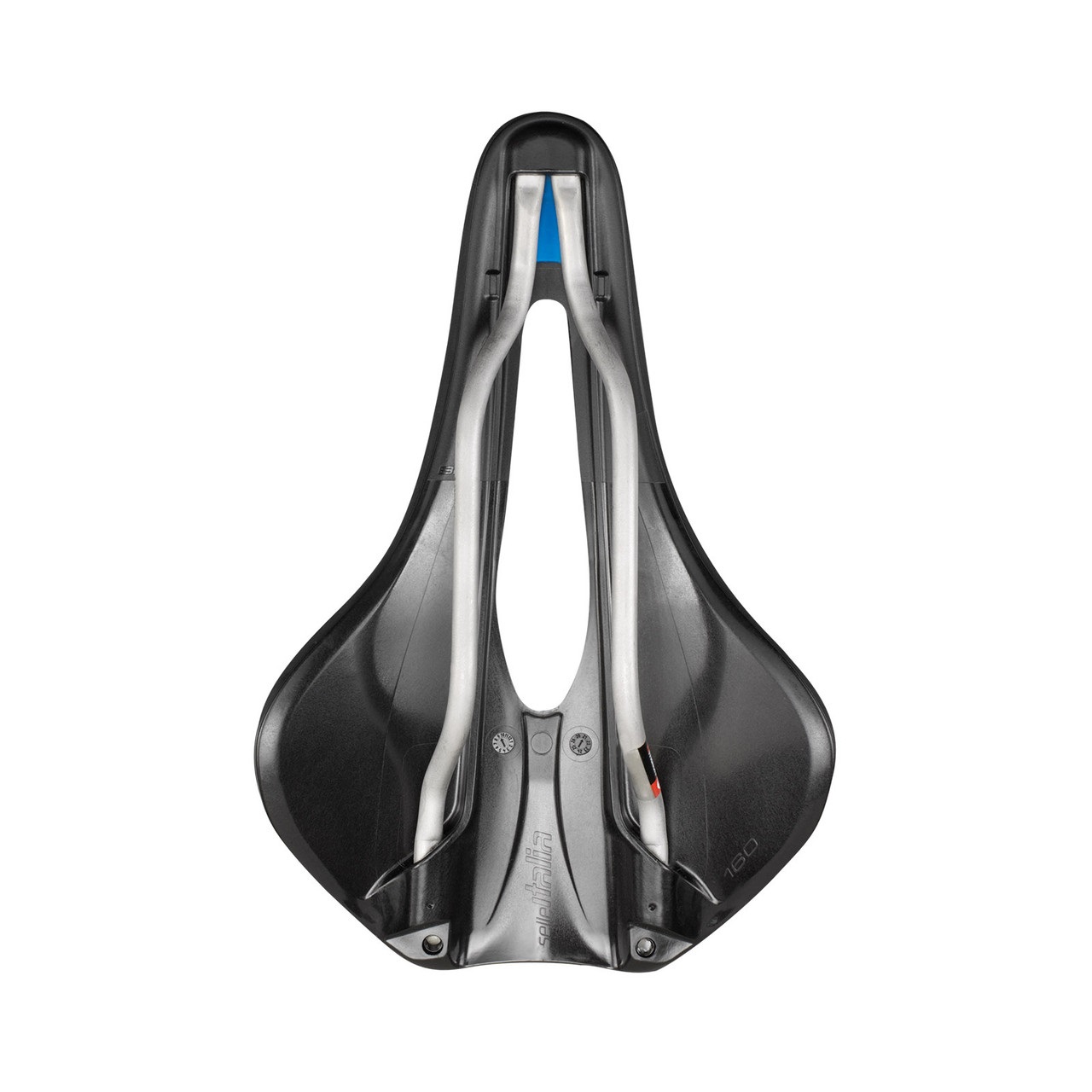 Selle Italia Max Novus Boost Evo TI 316 Gel Superflow - Sella Corsa Unisex, 145 mm, Forma Ondulata, Foro Anatomico, Nero