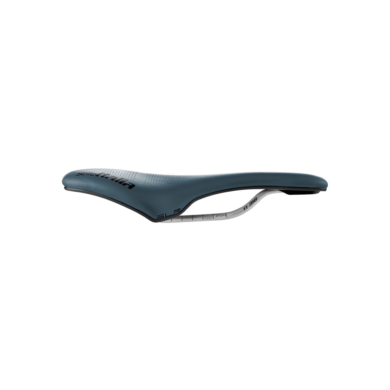 Selle Italia SLR Boost Gravel TI 316 Superflow - Sella da bicicletta blu con imbottitura in gel, 145mm