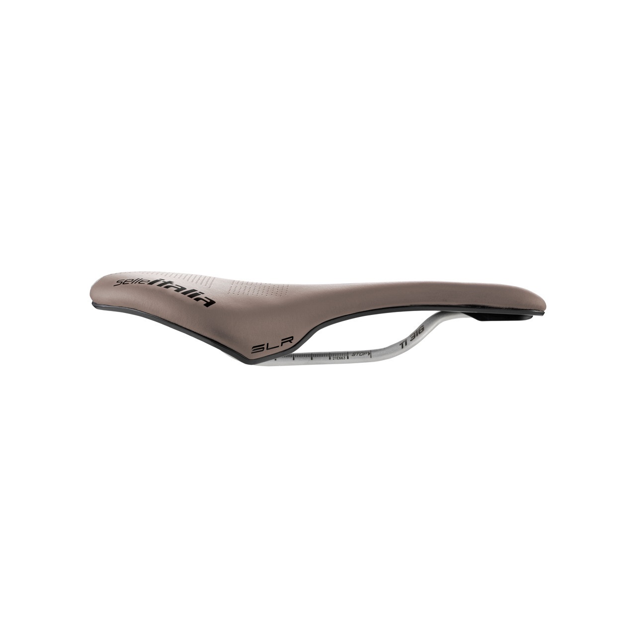 Selle Italia SLR Boost Gravel Ti 316 Superflow - Sella per bicicletta in Fiber-tek, taglia S 130 x 248 mm, colore marrone