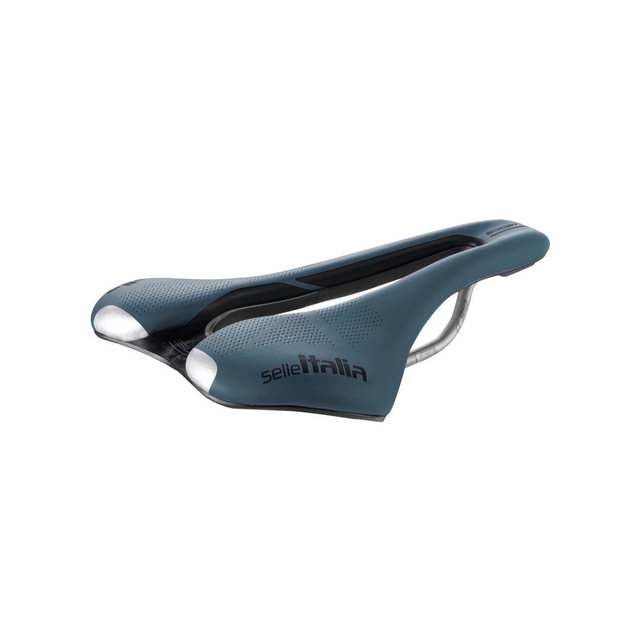 Selle Italia Flite Boost Gravel Superflow TI 316 - Sella per bicicletta, Colore Blu, Misura 145 x 250 mm, Peso 232 g