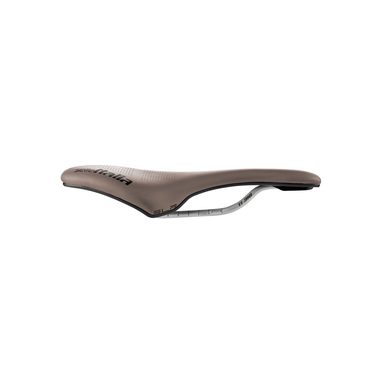 Selle Italia Flite Boost Gravel TI 316 Superflow - Sella per bicicletta marrone, Misura S 135 x 250 mm, Peso 228 g, Rivestimento Fibra-tek