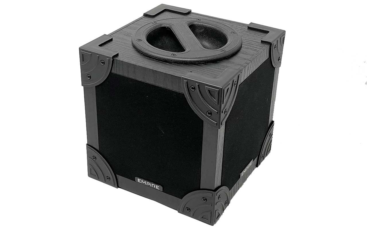 Empire Media HS.MINIQUBO Altoparlante Portatile 2-vie Nero con Radiomicrofono Ice e Telecomando - Potenza 100W