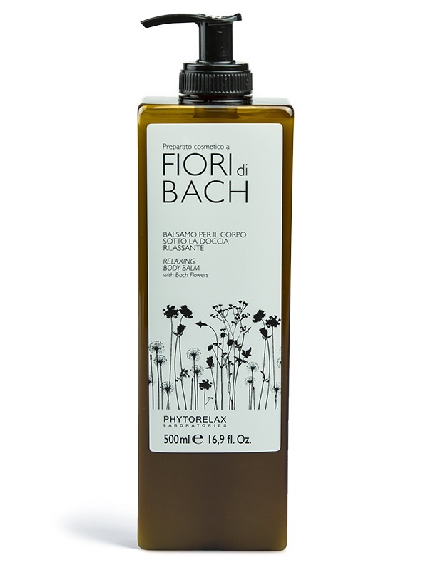 Phytorelax Balsamo Corpo Rilassante Sotto la Doccia ai Fiori di Bach 500ml - Idratante ed Emolliente con Burro di Karitè e Babassu