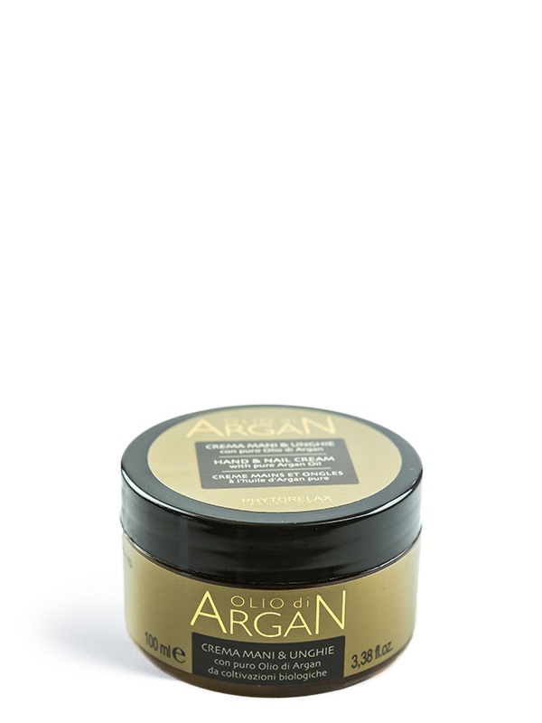 Phytorelax Crema Mani & Unghie con Olio di Argan - 100 ml, Protezione Quotidiana e Idratazione