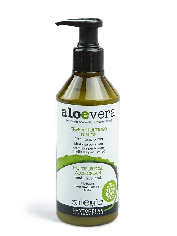 Phytorelax Crema Multiuso d'Aloe 250 ml - Idratante e Protettiva per Pelli Sensibili