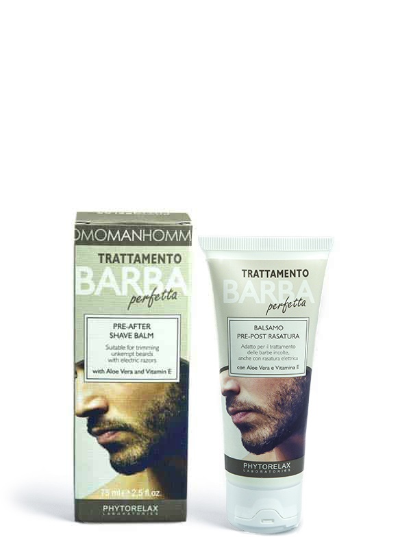Phytorelax Trattamento Barba Perfetta - Balsamo Pre e Post Rasatura 75 ml, Azione Normalizzante e Lenitiva