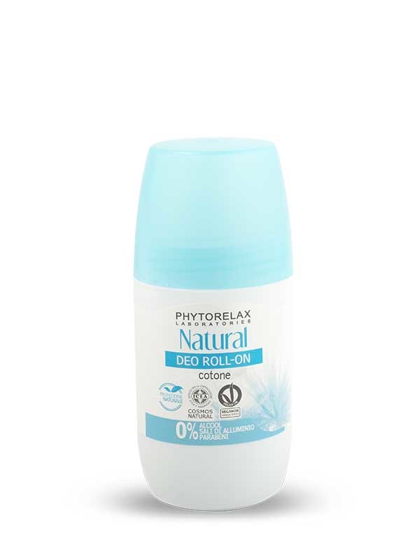 Phytorelax Laboratories Deodorante Roll-On Naturale Senza Alcool 50 ml - Formula Delicata Senza Sali di Alluminio