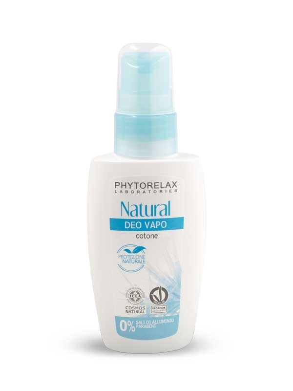 Phytorelax Laboratories Deodorante Vapo Natural con Oligoelementi 75 ml - Formula Delicata Senza Gas e Sali di Alluminio