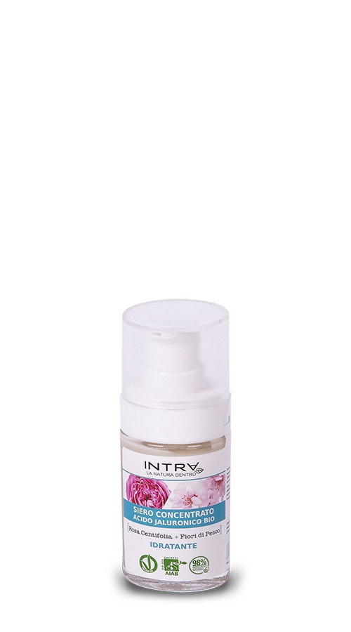 Intra Rosa Centifolia & Fiori Di Pesco Siero Concentrato Acido Jaluronico Biologico 30ml