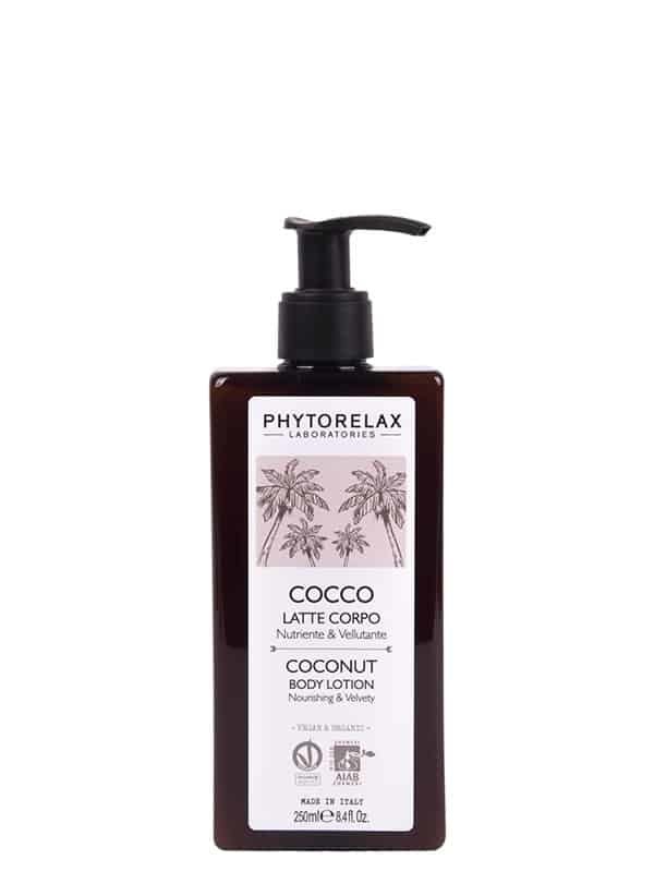 Phytorelax Latte Corpo Nutriente & Vellutante con Olio Vergine di Cocco Biologico - 250 ml, Vegan e Organic