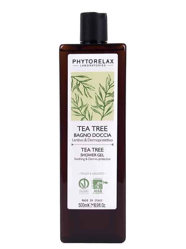 Phytorelax Laboratories Bagno Doccia Lenitivo e Dermoprotettivo con Olio di Tea Tree - 500 ml