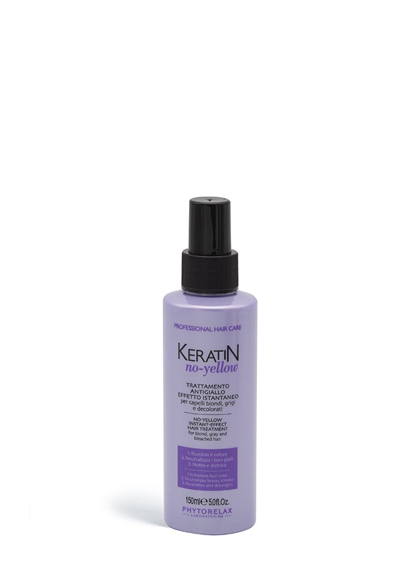 Phytorelax Keratin No-Yellow Trattamento Antigiallo Effetto Istantaneo 150 ml - Illumina, Neutralizza e Nutre