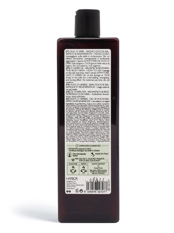 Phytorelax Bagno Doccia Balsamico e Rigenerante Olio 31 Erbe 500 ml