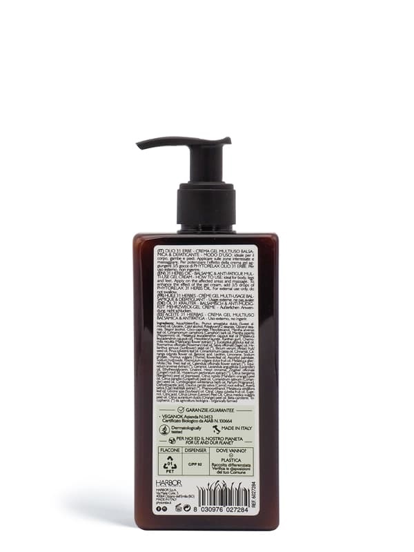 Phytorelax Olio 31 Erbe Crema Gel Multiuso Balsamica e Defaticante 250 ml - A rapido assorbimento, ideale per corpo, gambe e piedi