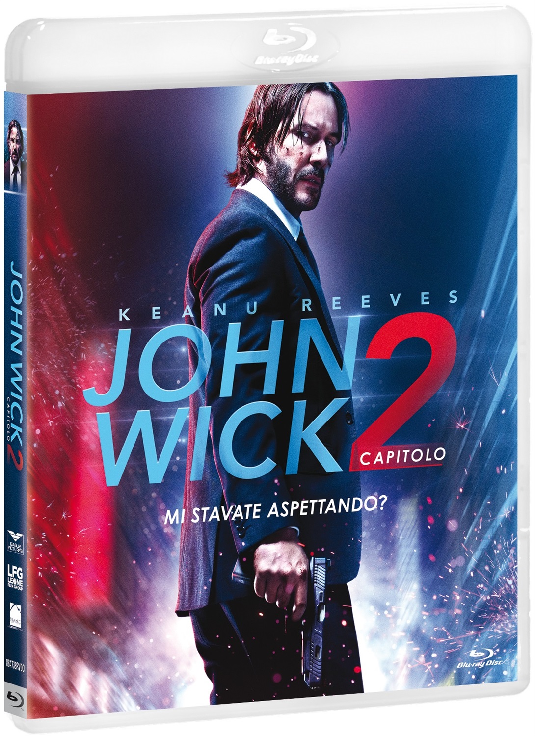 Eagle Pictures John Wick - Capitolo 2 (Blu-Ray, Azione, 2017) con Keanu Reeves, Riccardo Scamarcio, Ian McShane, Claudia Gerini e Ruby Rose
