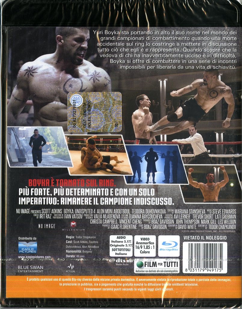 Eagle Pictures Undisputed 4 - Il Ritorno di Boyka (Blu-Ray) con Scott Adkins e Teodora Duhovnikova