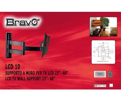 Bravo LCD 10 Supporto a Parete per TV 23