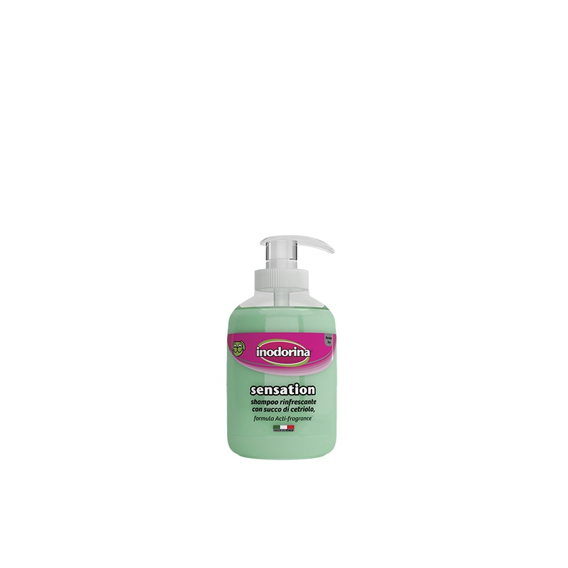 Inodorina Shampoo Sensation Rinfrescante con Succo di Cetriolo - 300 ml - Senza Parabeni e SLS