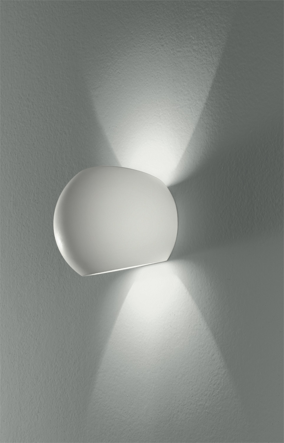 FanEurope Applique in Gesso Verniciabile Bianco - 15,5x15,5x12,5 cm, 230V