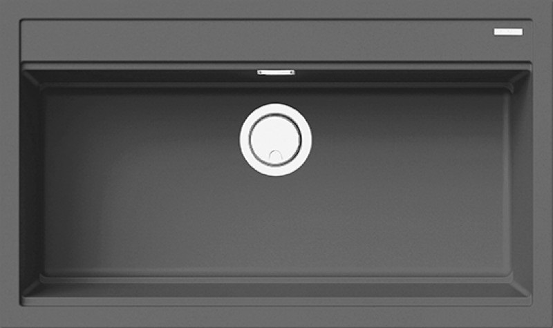 Elleci Best 360 K99 Lavello da Incasso 1 Vasca 86 x 51 cm Keratek Plus Dark Grey