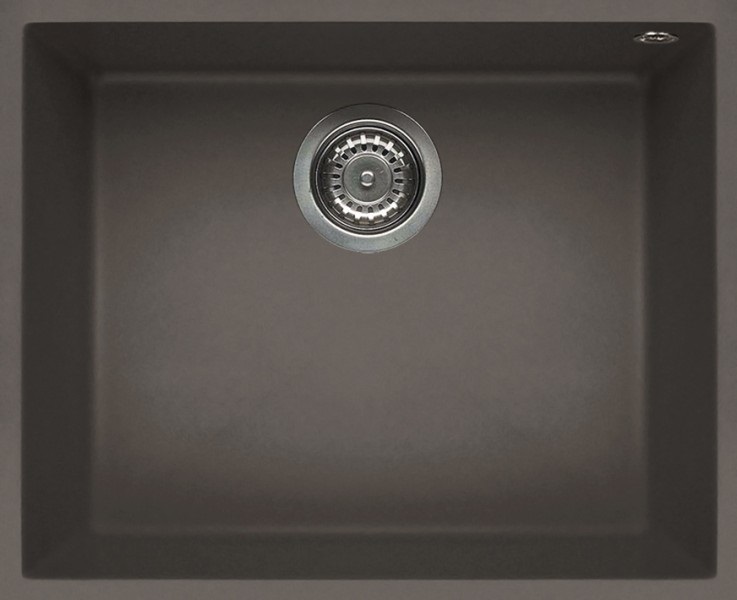 Elleci Quadra 105 Lavello Sottotop 54x44 cm 1 Vasca Keratek Plus Dove Grey