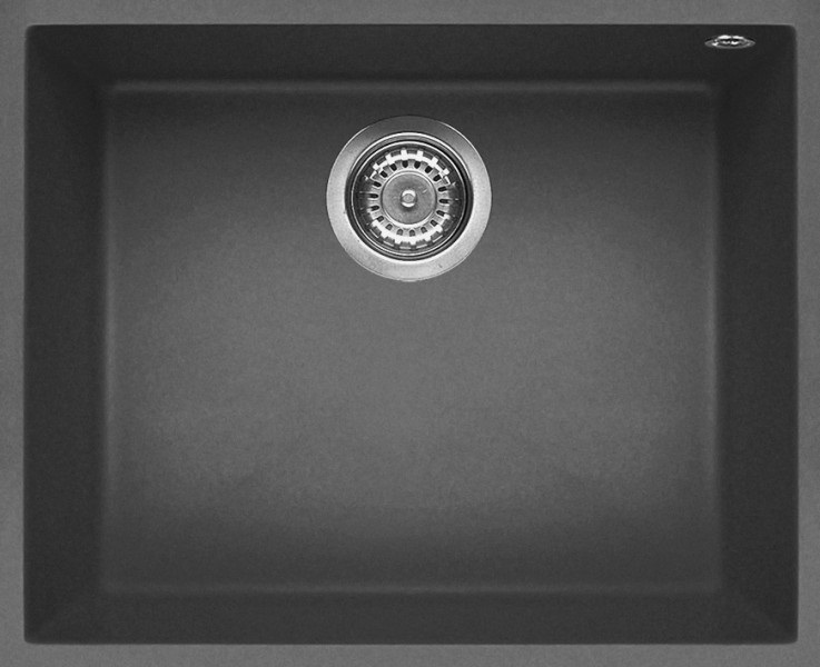 Elleci Quadra 105 Lavello Sottotop 54x44 cm 1 Vasca Keratek Plus Dark Grey