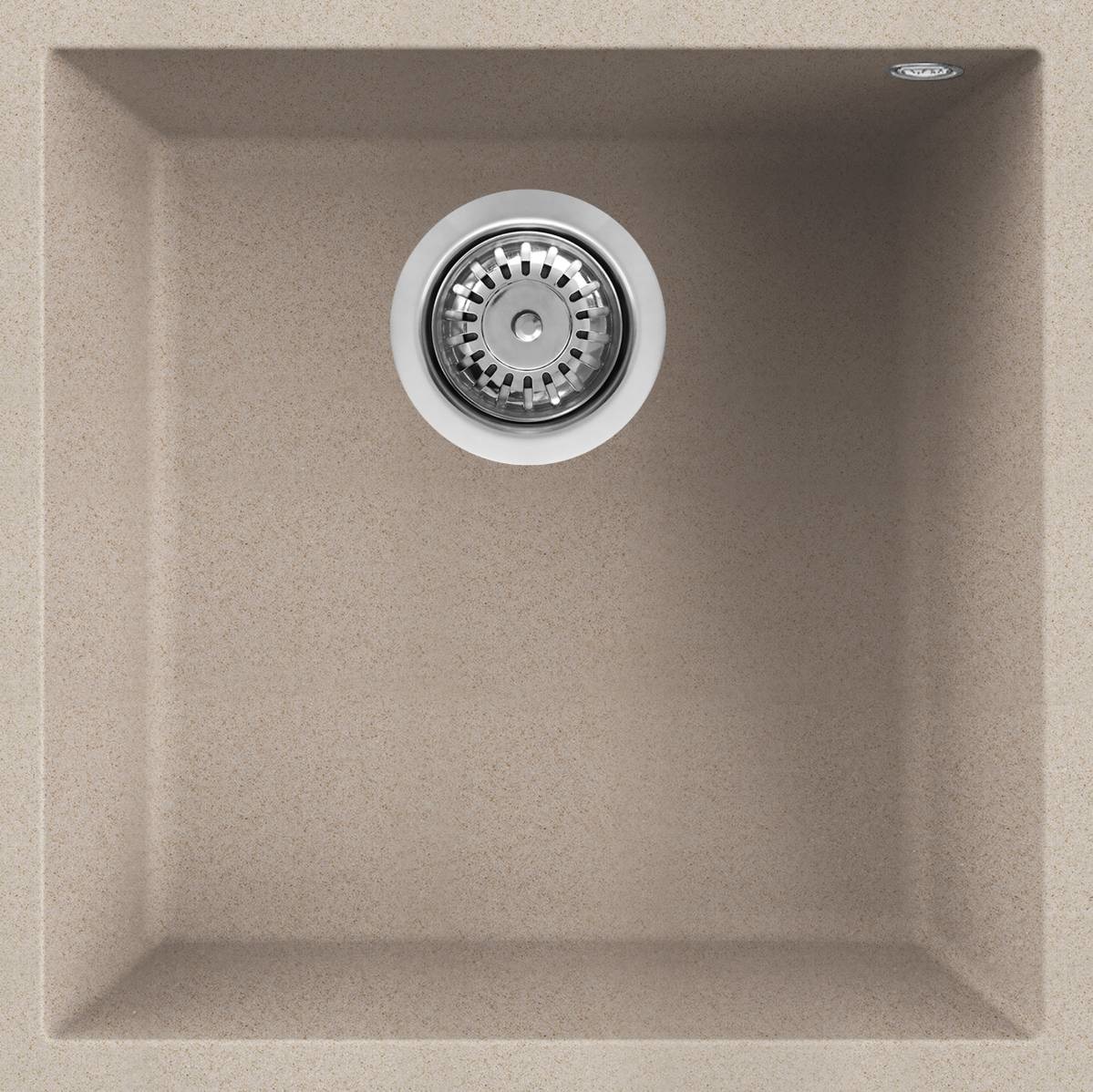 Elleci Lavello 1 Vasca Quadra 102 Sottotop 44x44 cm Granitek Avena