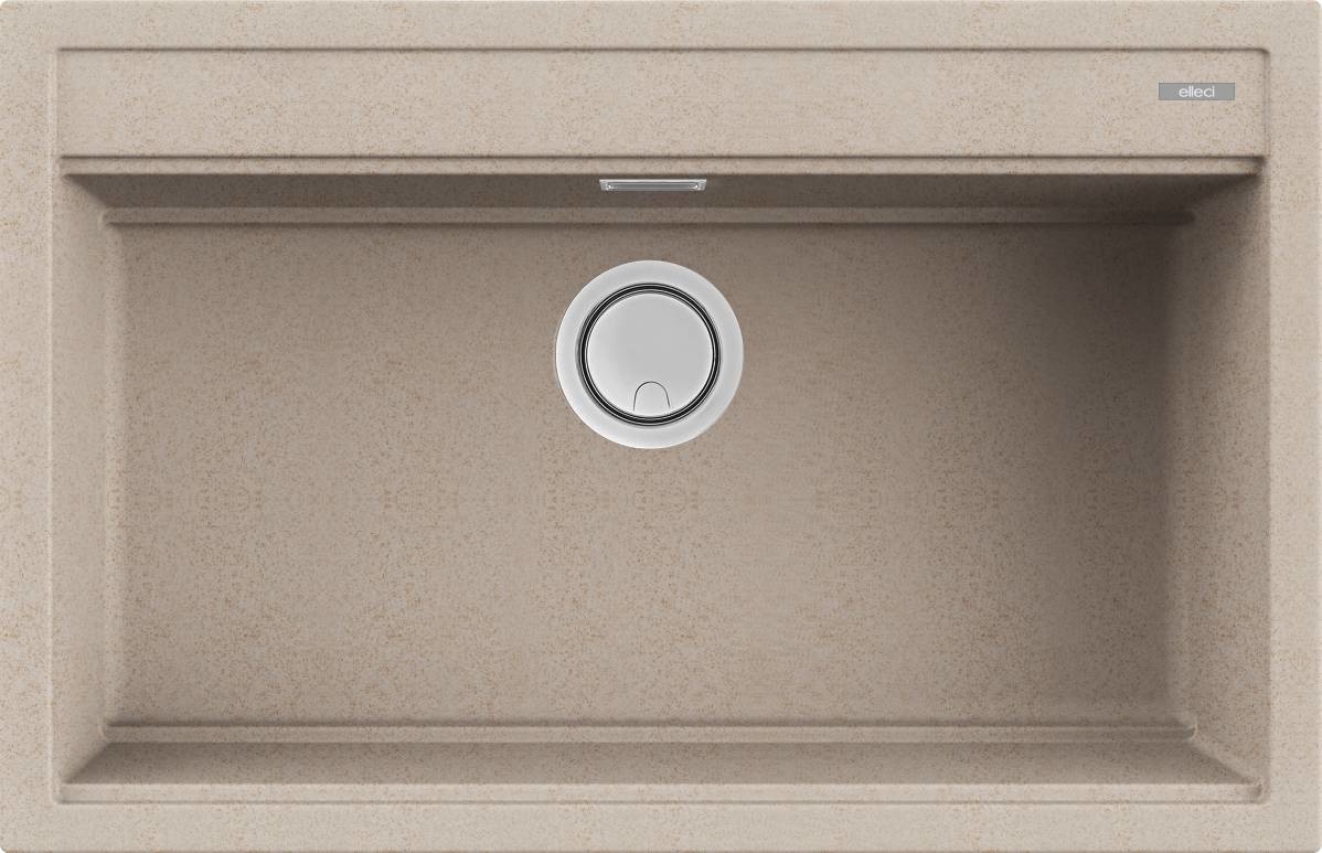 Elleci Best 130 Lavello 1 Vasca Sopratop in Granitek Avena - Dimensioni 79x51 cm