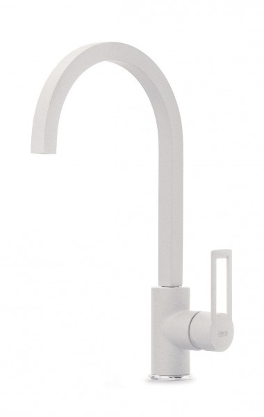 Elleci Bridge Miscelatore Cucina Monocomando in Granitek Bianco con Canna Girevole - MGKBRI68