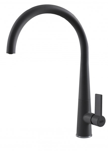 Elleci Miscelatore Monocomando Cucina Athena in Granitek Nero con Canna Girevole