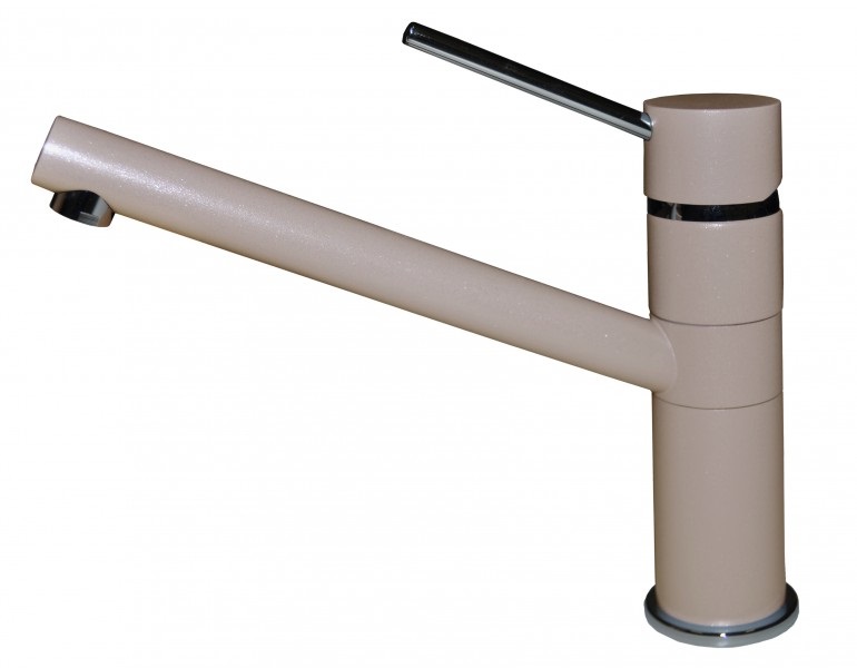 Elleci Sava Miscelatore Monocomando Cucina in Granitek Tortora con Canna Girevole - MGKSAV43